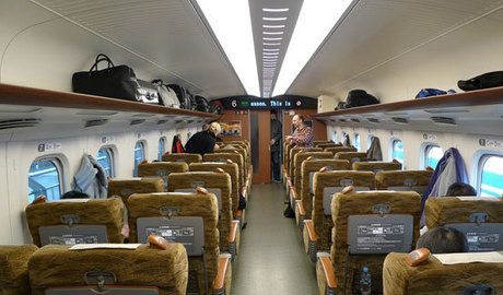 Nice seats on the N700 train